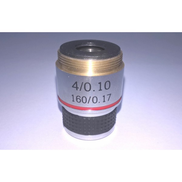 

Объектив для микроскопа Ulab 4х/0,10 ( ахроматический не иммерсионный ) + пластиковая колба