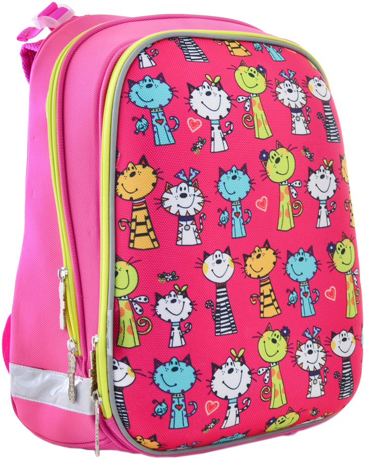 

Рюкзак школьный каркасный 1 Вересня H-12 Kotomaniya Rose 38x29x15 см (554575)