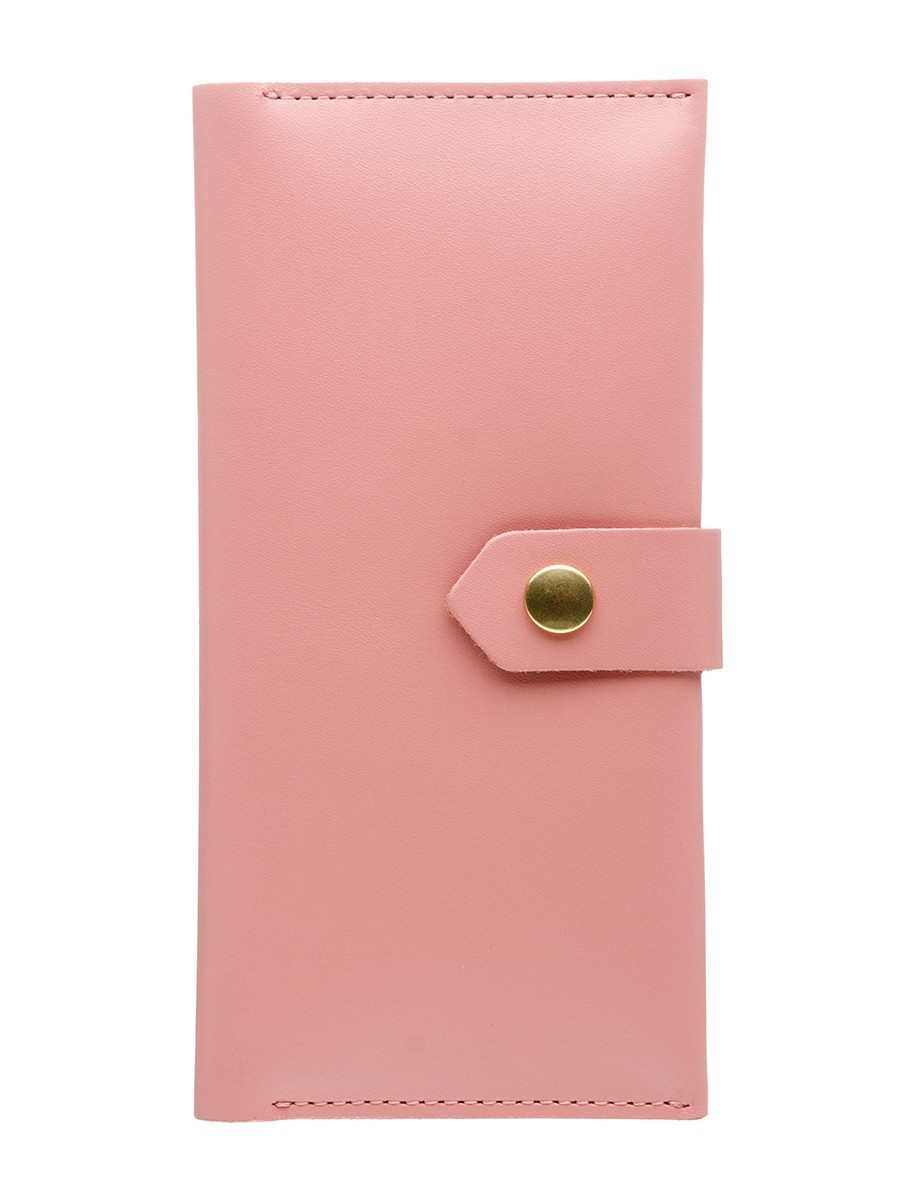 

Женский кожаный кошелек Lucky Maxi 19х9х2 см Розовый