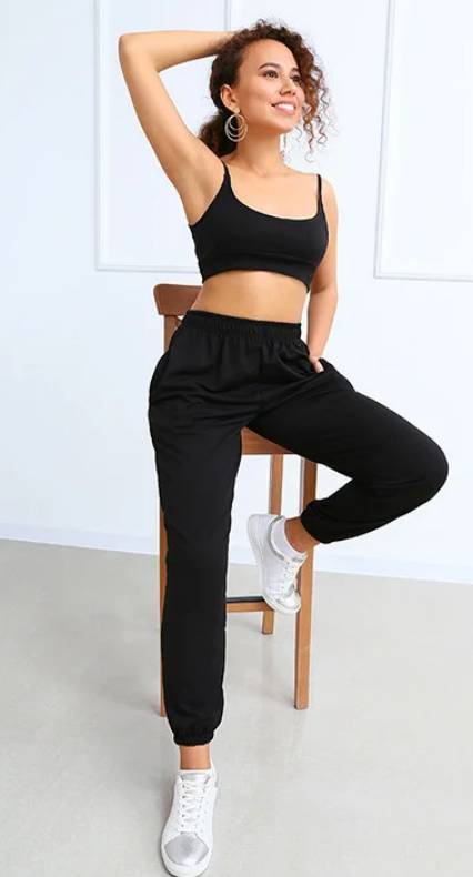 

Женский спортивный костюм Fashion Woman GF000773 черный р46, Женский спортивный костюм Fashion Woman GF000773 черный р46/48