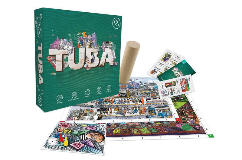 

Розважальна гра STRATEG Туба 30 х 30 х 7см. різнокольорова 30265