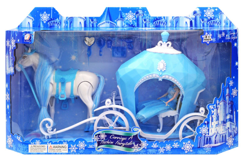 

Карета з коником(ходить, з музикою і світлом) YG Toys Carriage a fashion fairytale 50*12,5*30см. різ