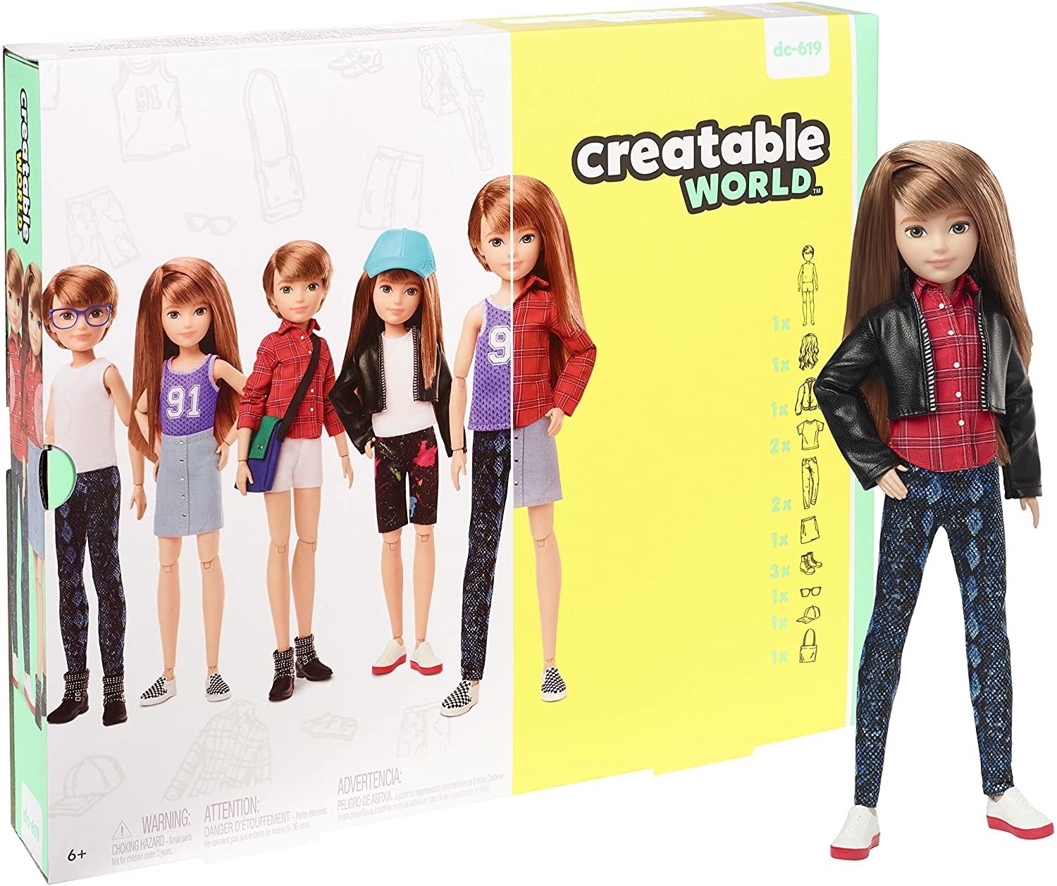 

Кукла Creatable World Создаваемый Мир с медными прямыми волосами (Creatable World Deluxe Character Kit)