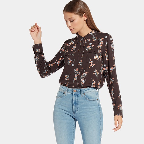 

Рубашка Wrangler Regular West Shirt Regular Fit Черный L-00