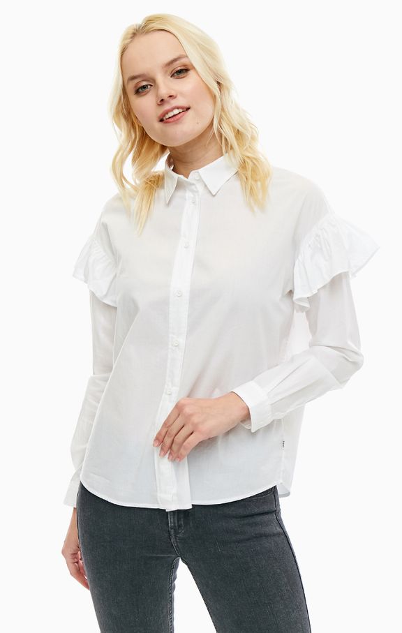 

Рубашка Lee Ruffle Shirt Regular Fit Белый M-00