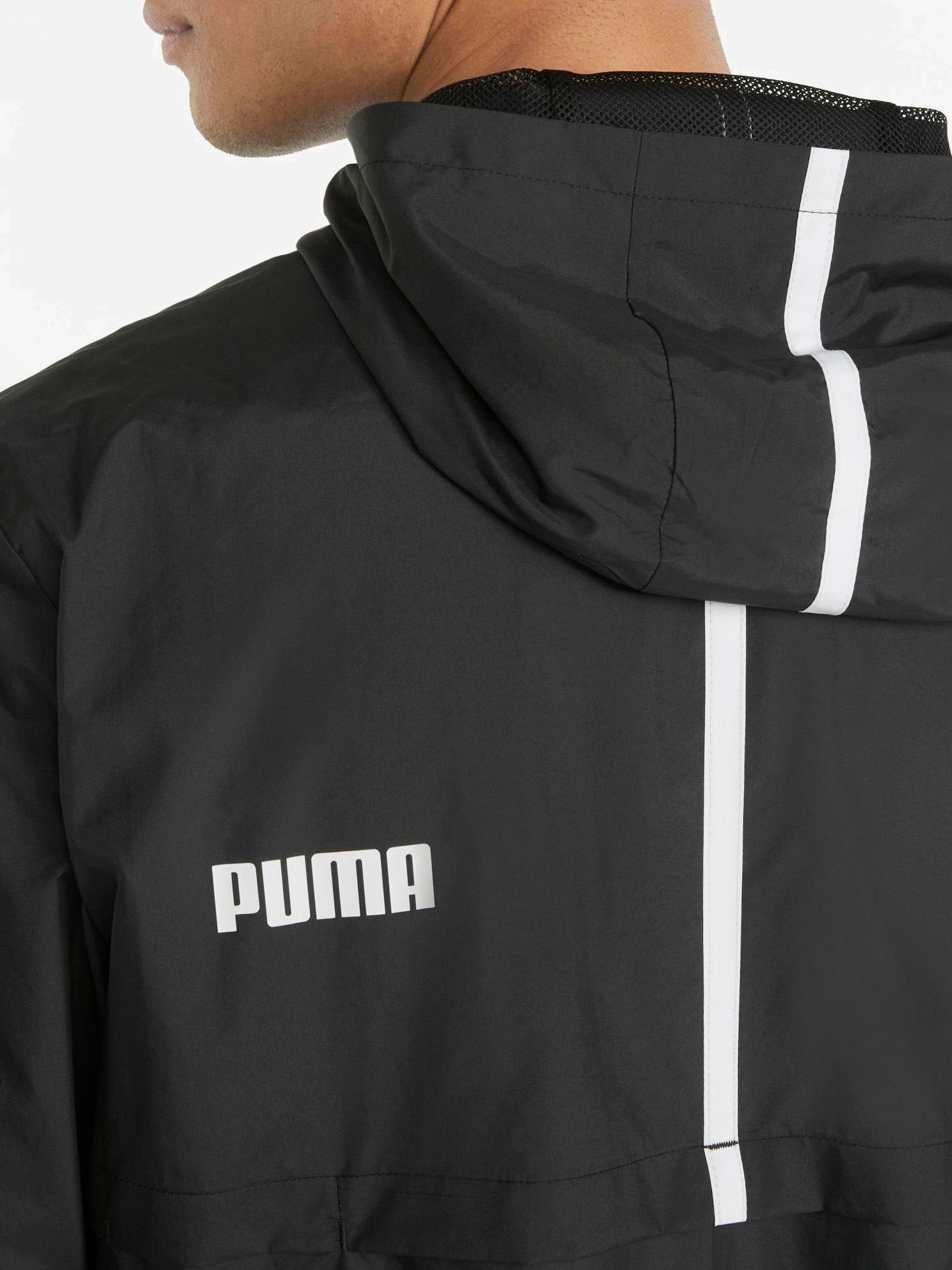 Puma men's 1/2 shop zip wind jacket