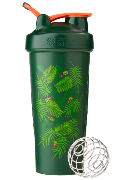 

Спортивный шейкер BlenderBottle (ORIGINAL) Classic Loop 820ml Special Edition, Green-Coral (Art Palm)