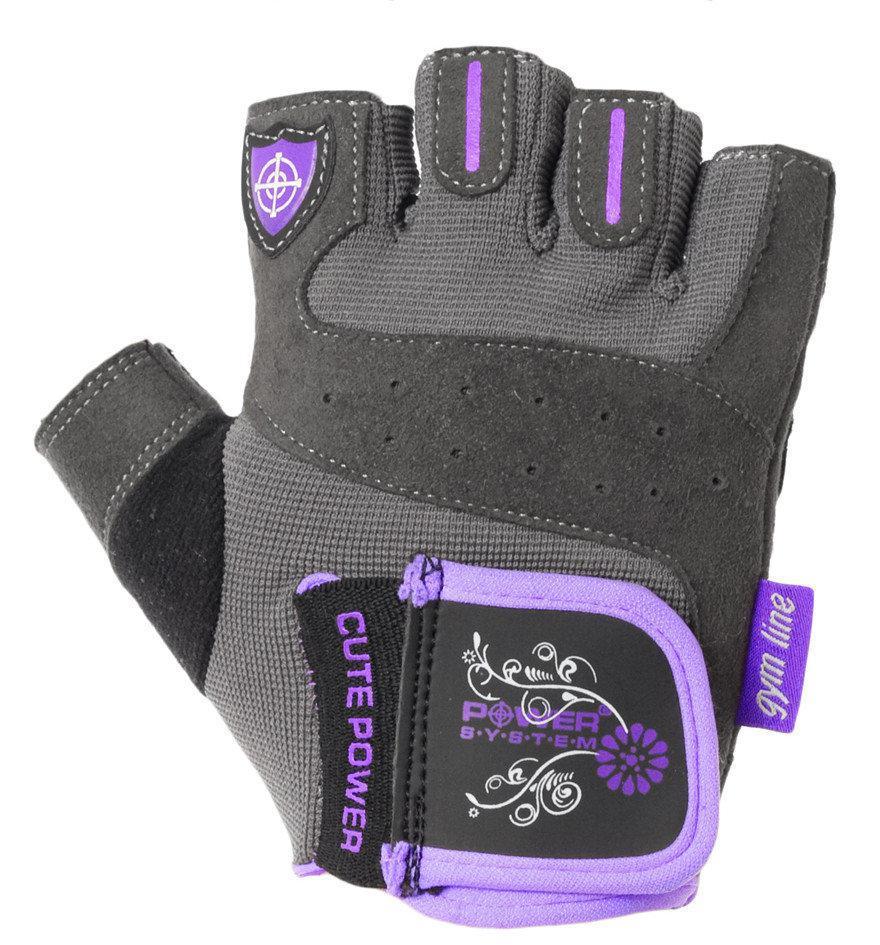 

Перчатки для фитнеса и тяжелой атлетики (женские) Power System PS-2560 Cute Power / S, Purple
