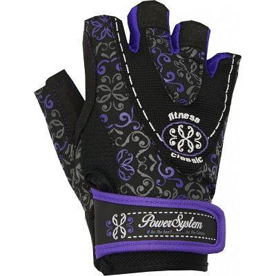 

Перчатки для фитнеса и тяжелой атлетики (женские) Power System PS-2910 Classy XS, Black/Purple