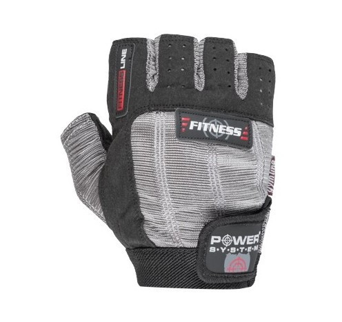 

Перчатки для фитнеса и тяжелой атлетики Power System PS-2300 Fitness S, Grey/Black