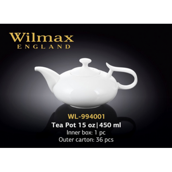 

Заварочный чайник в подарочной упаковке Wilmax WL-994001 (450мл)