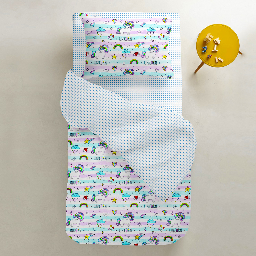 

Пододеяльник Cosas Unicorn Rainbow-Dots 110х140
