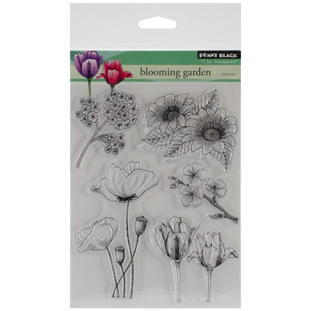

Набор штампов Penny Black Clear Stamps Blooming Garden