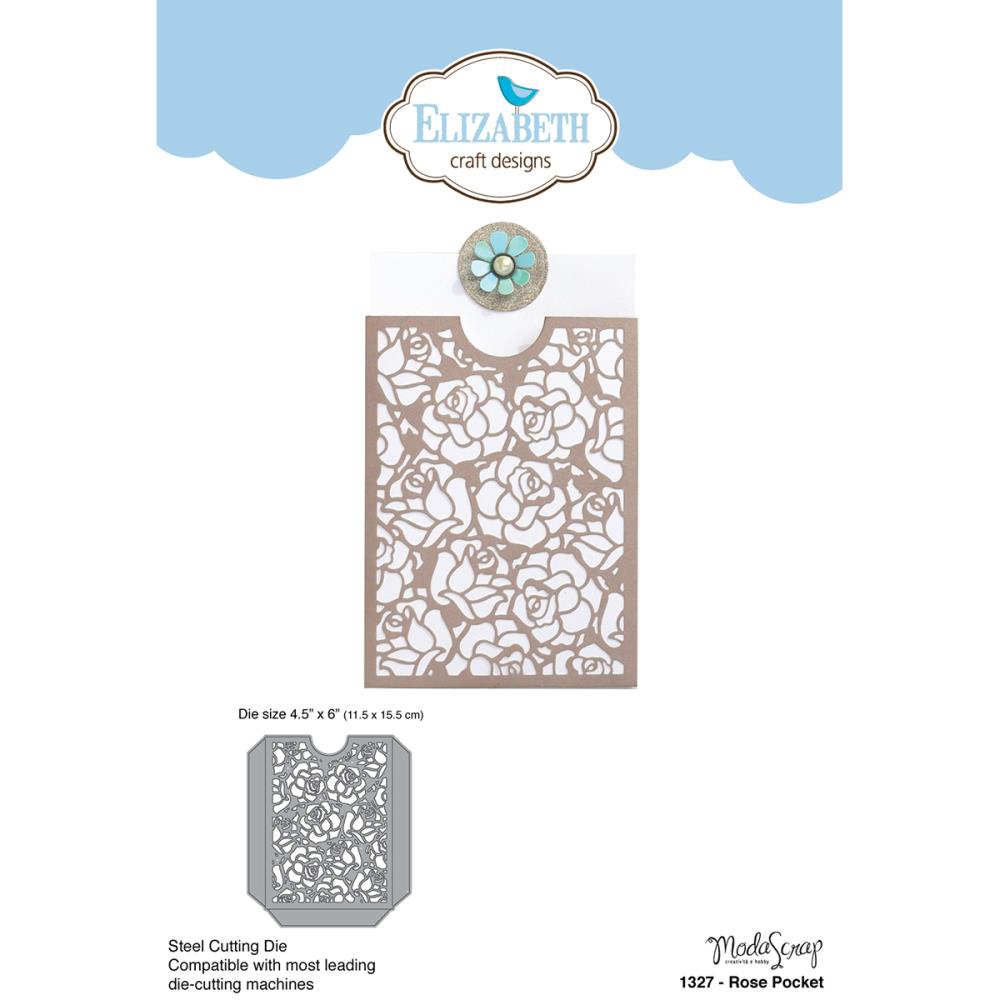 

Нож для вырубки Elizabeth Craft Metal Die By Modascrap Designs Rose Pocket
