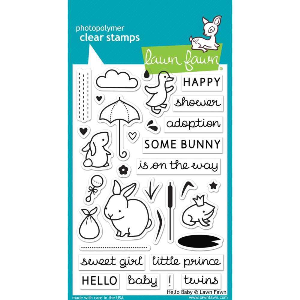 

Набор штампов Lawn Fawn Hello Baby