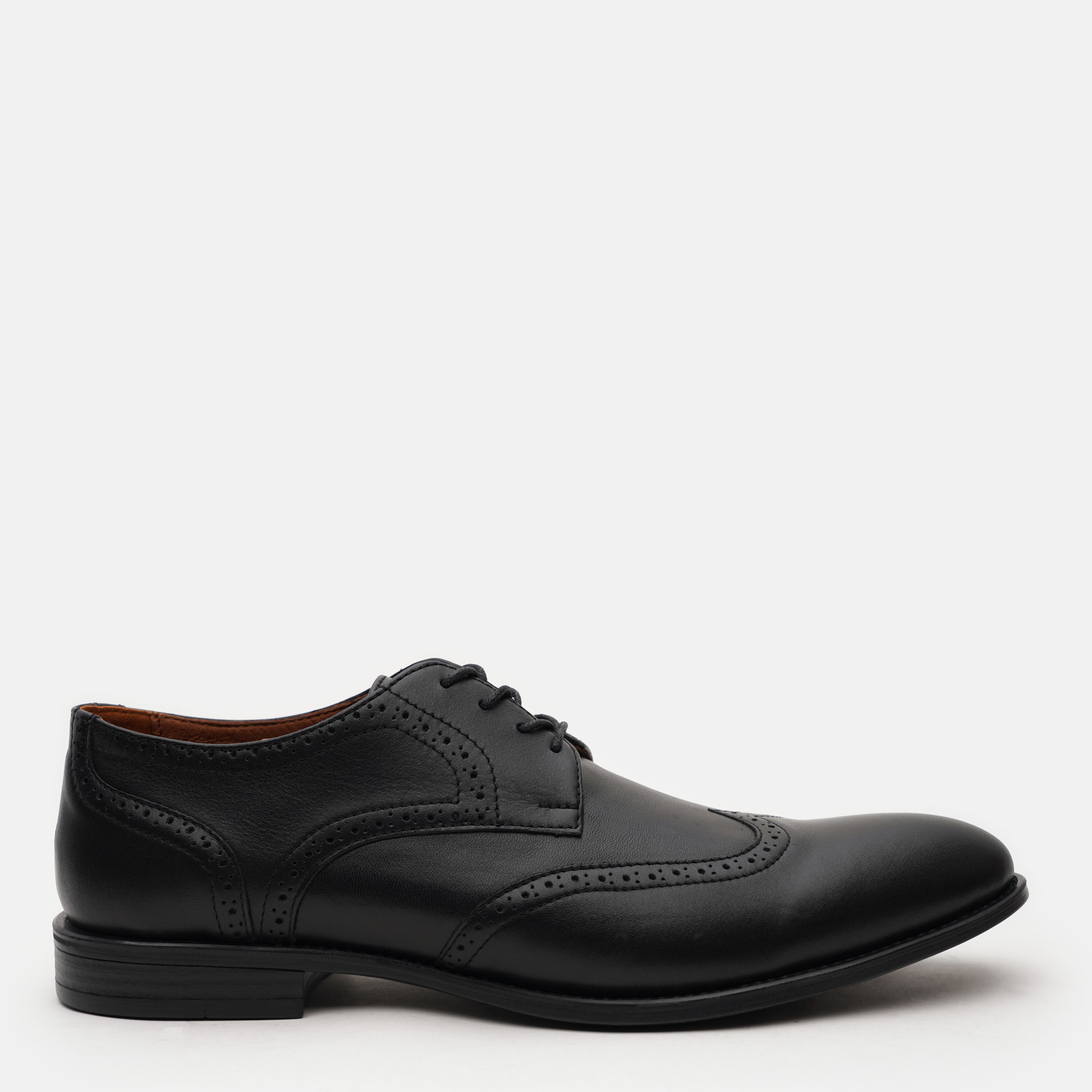 Акція на Чоловічі броги Prime Shoes 479 Black Leather 11-479-10110 41 27 см Чорні від Rozetka