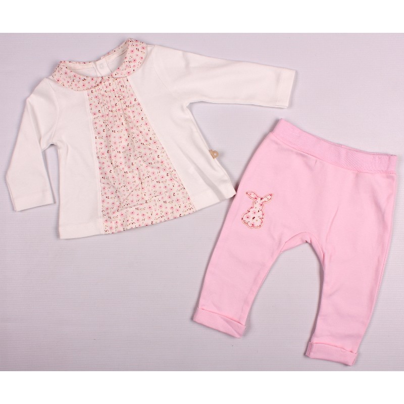 

Реглан+ползунки для девочки Bibaby BIBABY 59373 74 см розовый