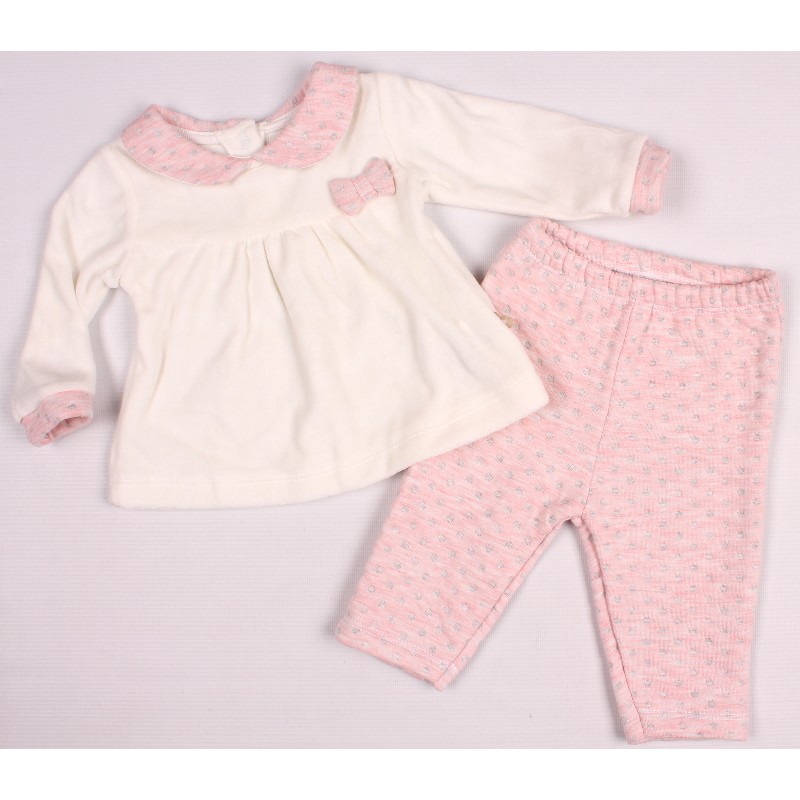 

Футболка с длинным рукавом + Повзуни для девочки BIBABY 59397 62 см розовый