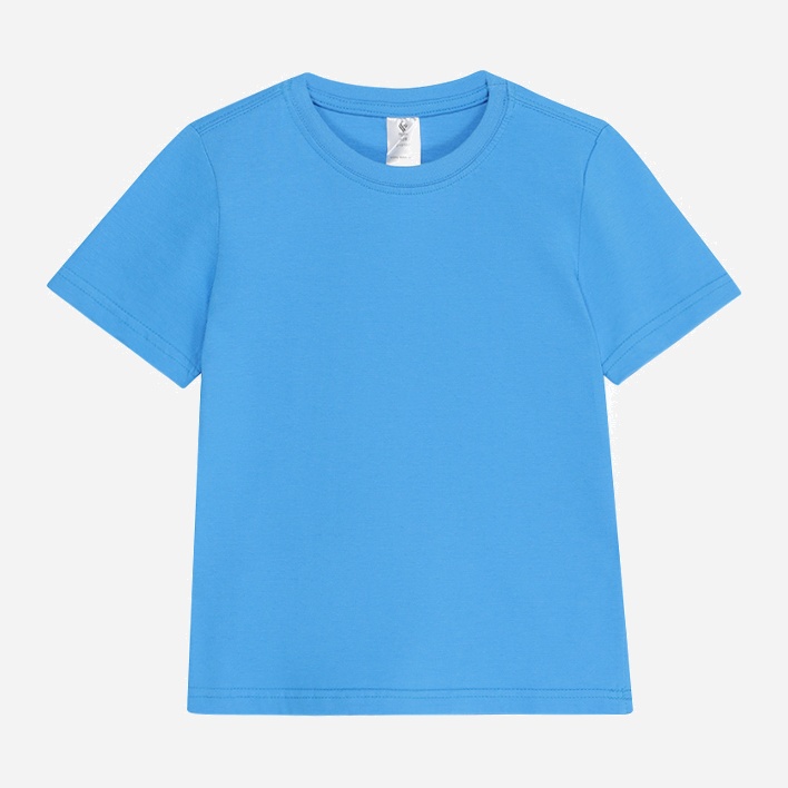 Подростковая футболка для мальчика ROZA 210103 140 см Голубая ...