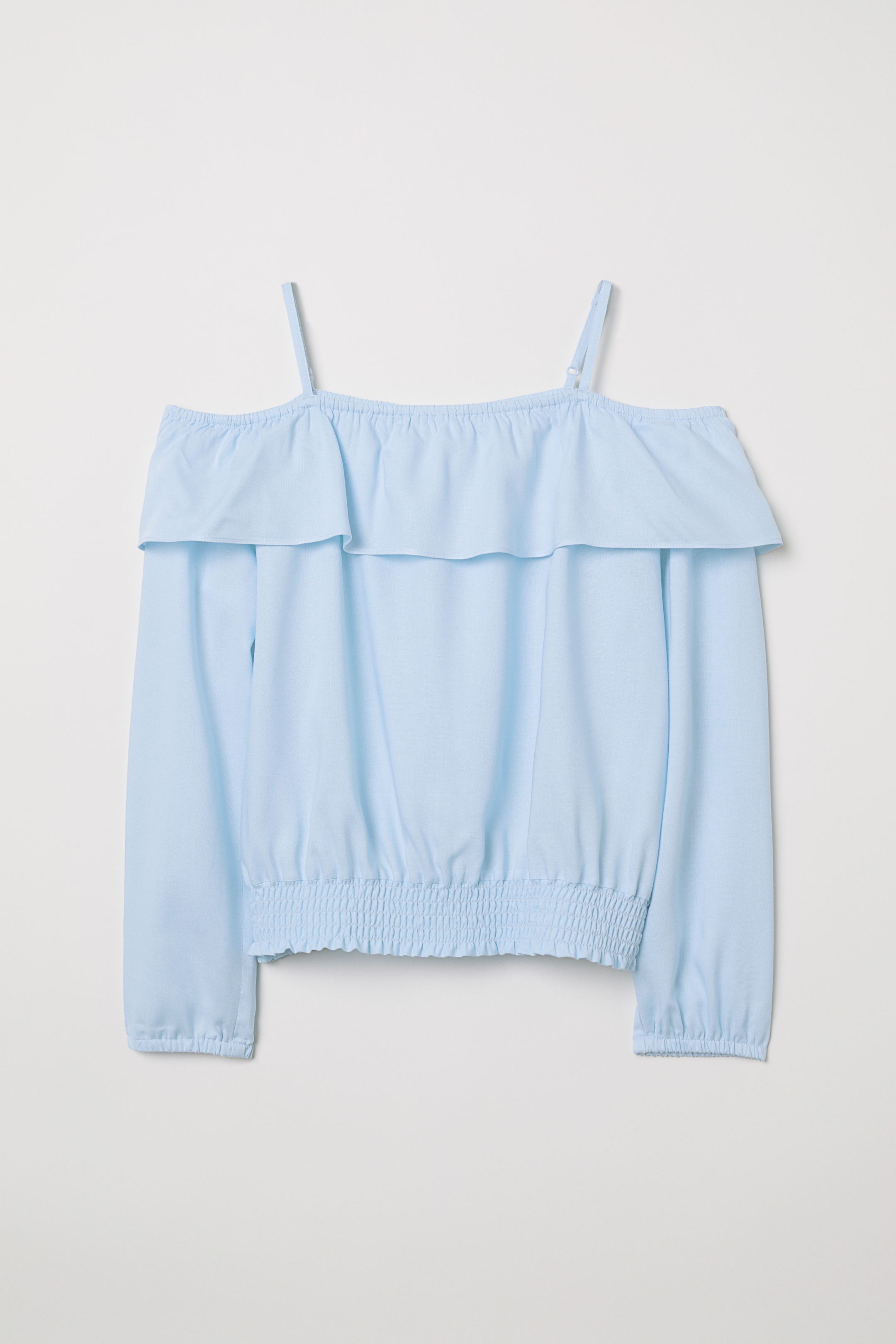 

Блуза H&M 170см голубой 6410088