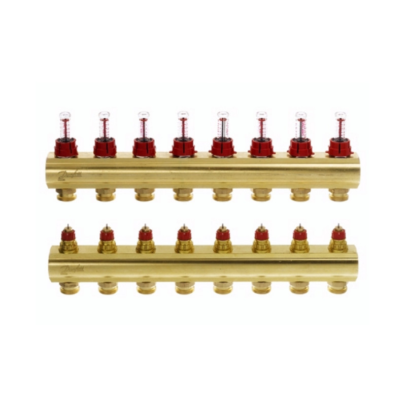 

Коллектор Danfoss FHF 8 выходов с расходомером 088U0528