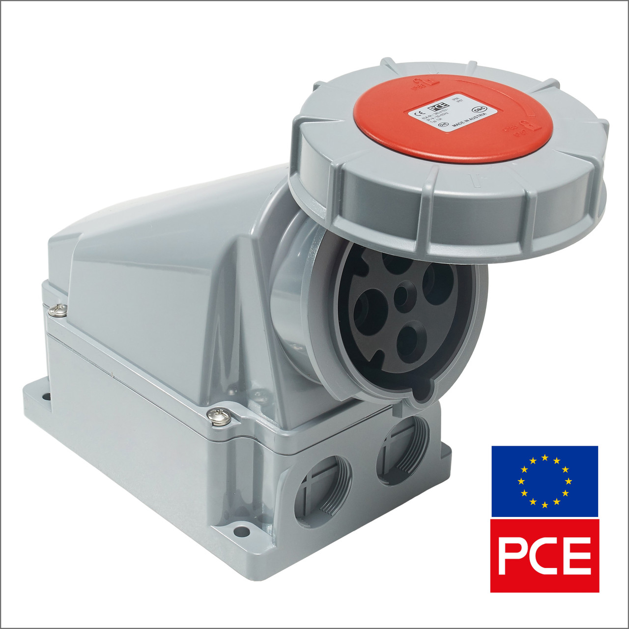 Розетка настінна PCE 134-6 IP67 3P+PE 63A 400V POWER TWIST (силова ...
