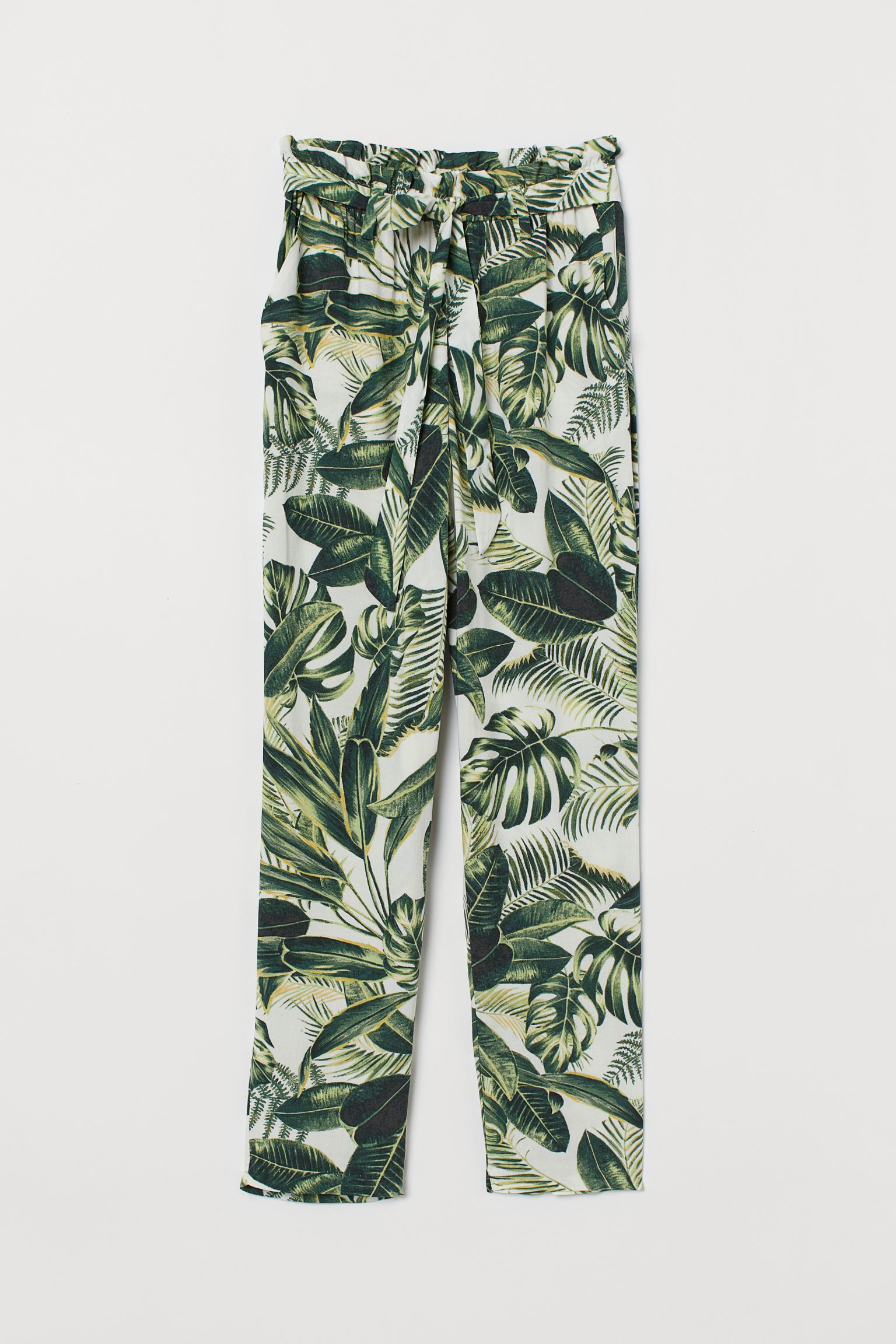 

Брюки H&M 36 молочный листики 6643199