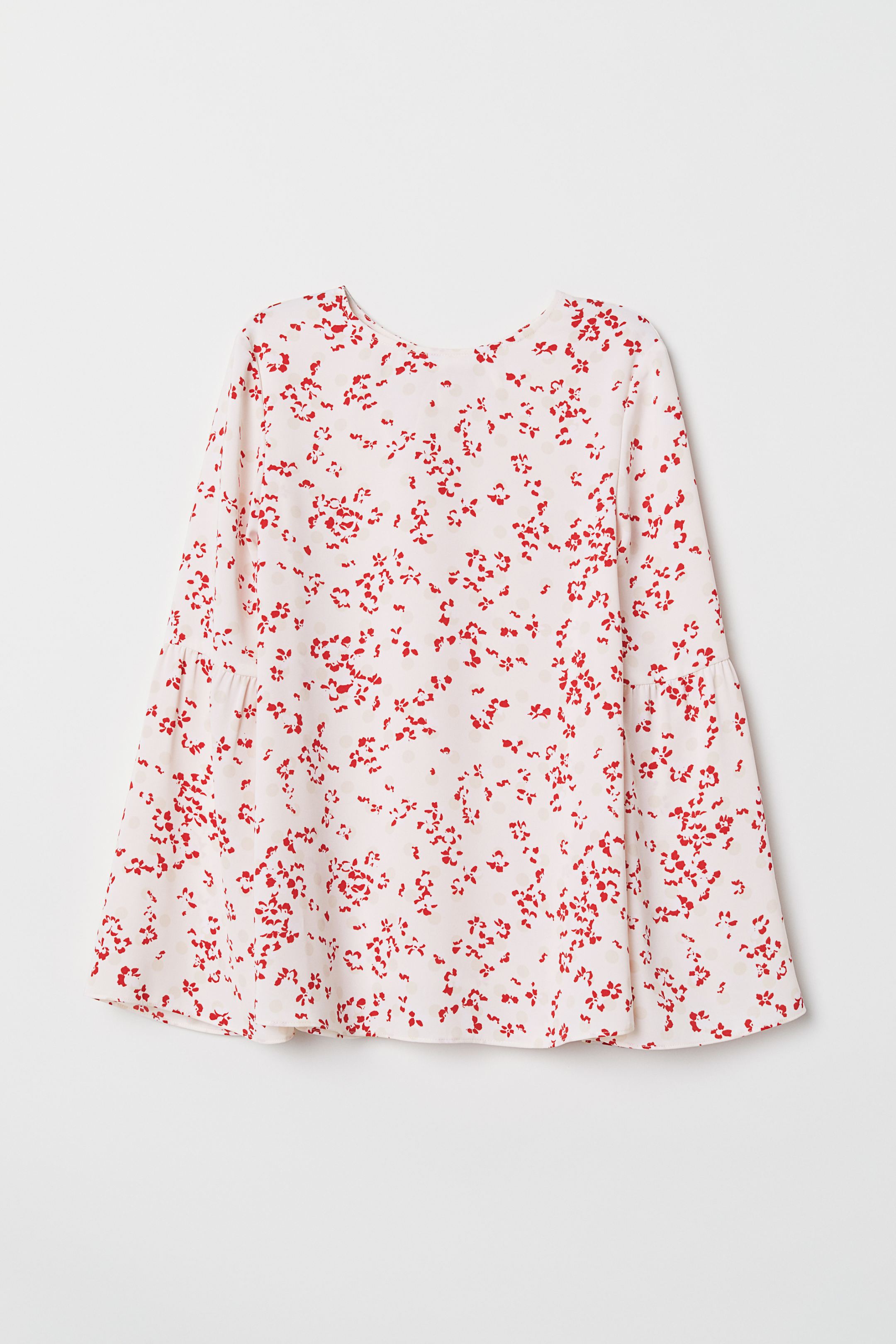 

Блуза H&M  бело красный 6873048, Блуза H&M 34 бело красный 6873048