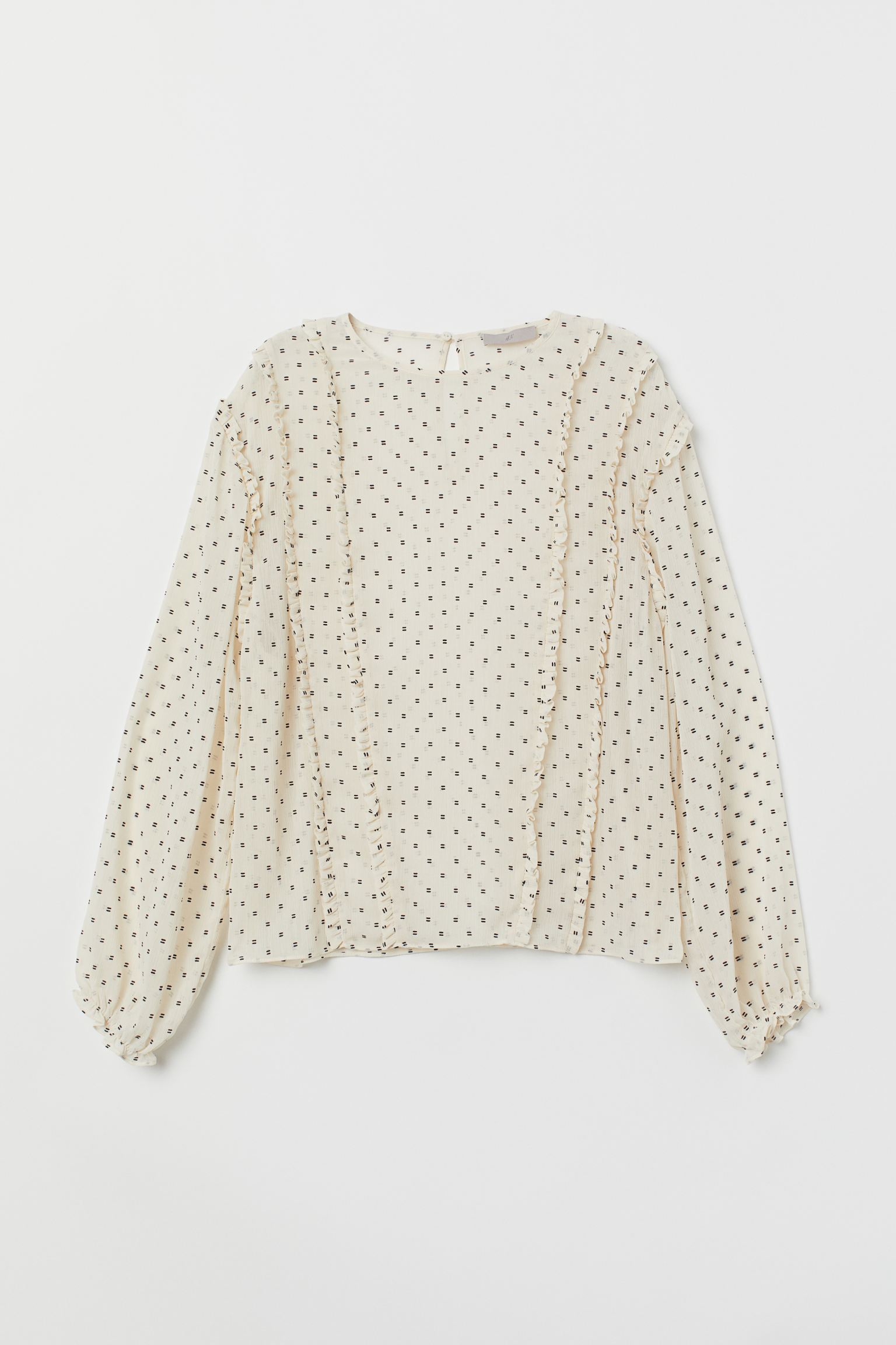 

Блуза H&M  молочный 7133409, Блуза H&M 40 молочный 7133409