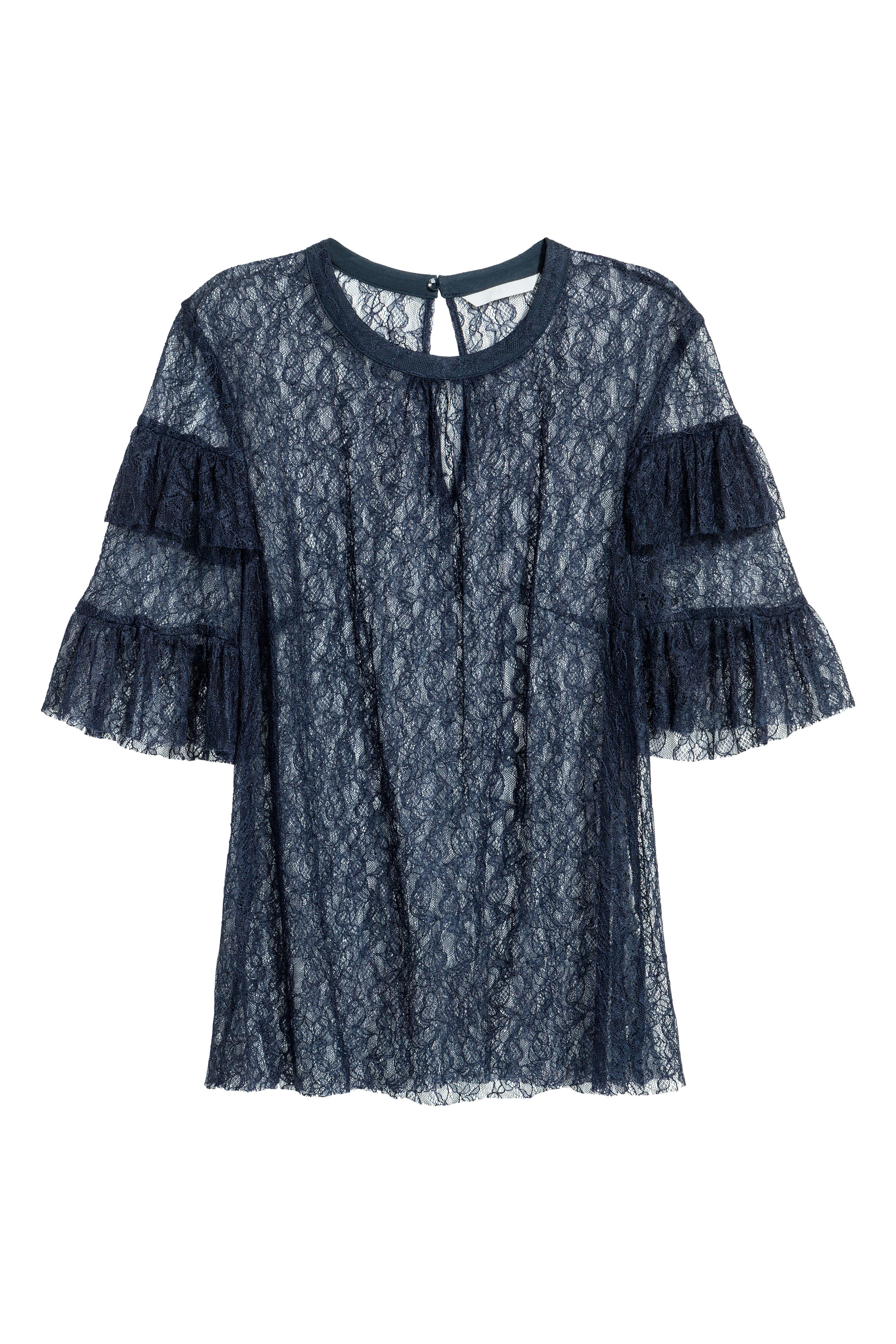 

Блуза H&M  темно синий 4977645, Блуза H&M 38 темно синий 4977645
