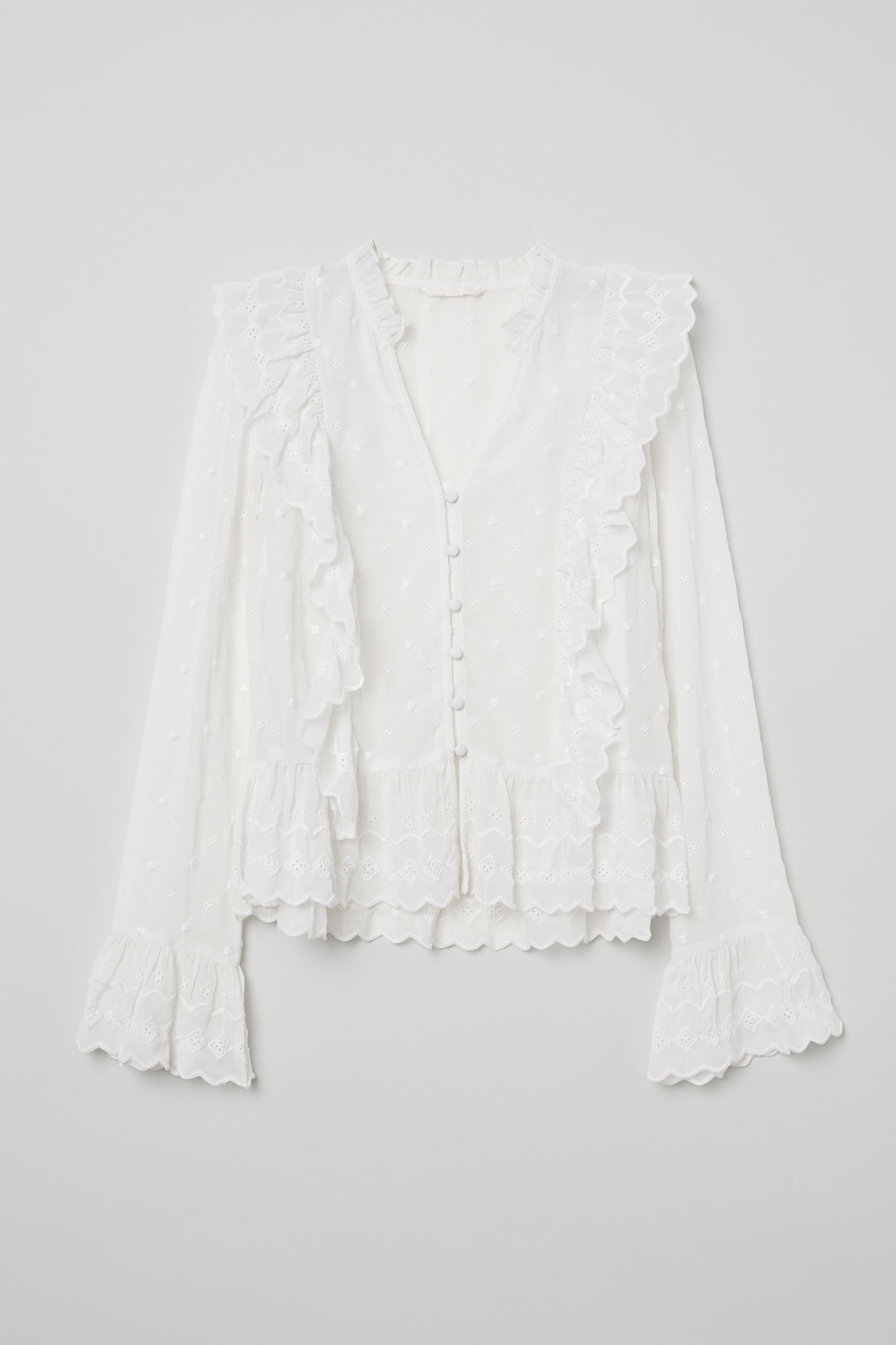 

Блуза H&M 38 белый 6715058