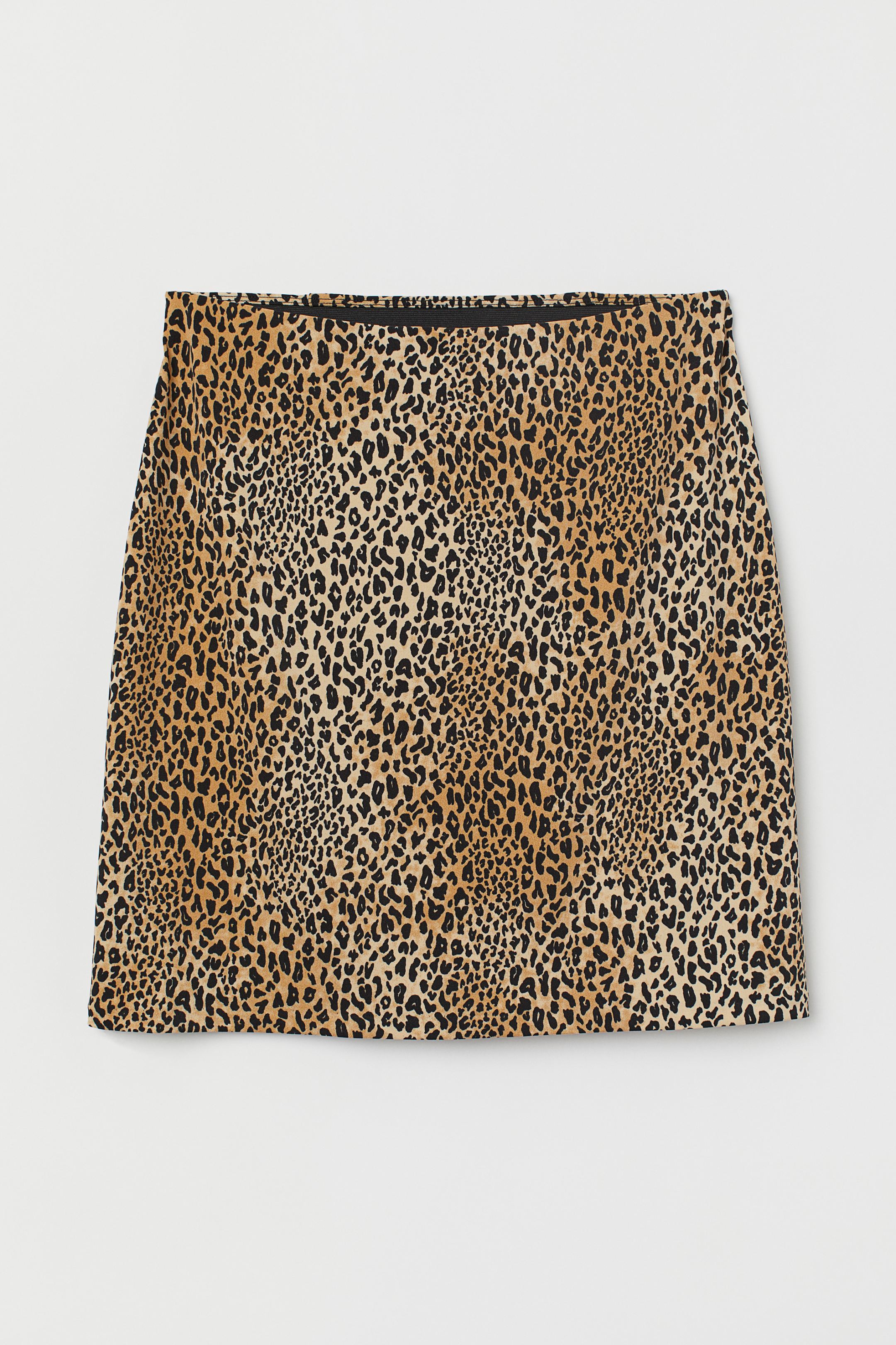 

Юбка H&M M коричневый леопард 6813739