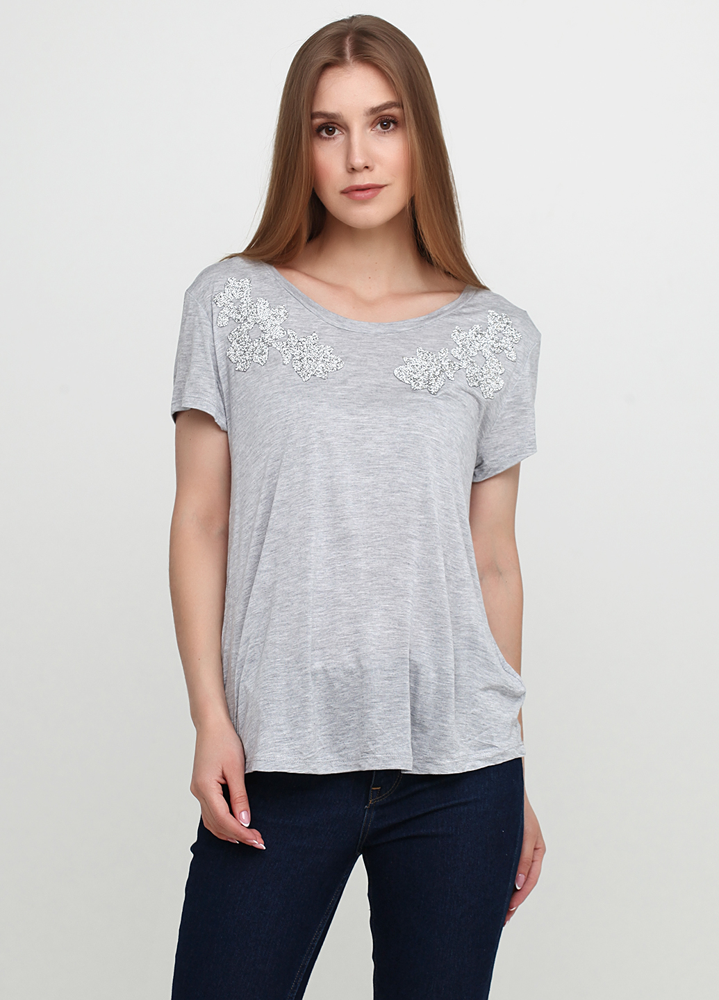 

Футболка H&M S серый 6101586