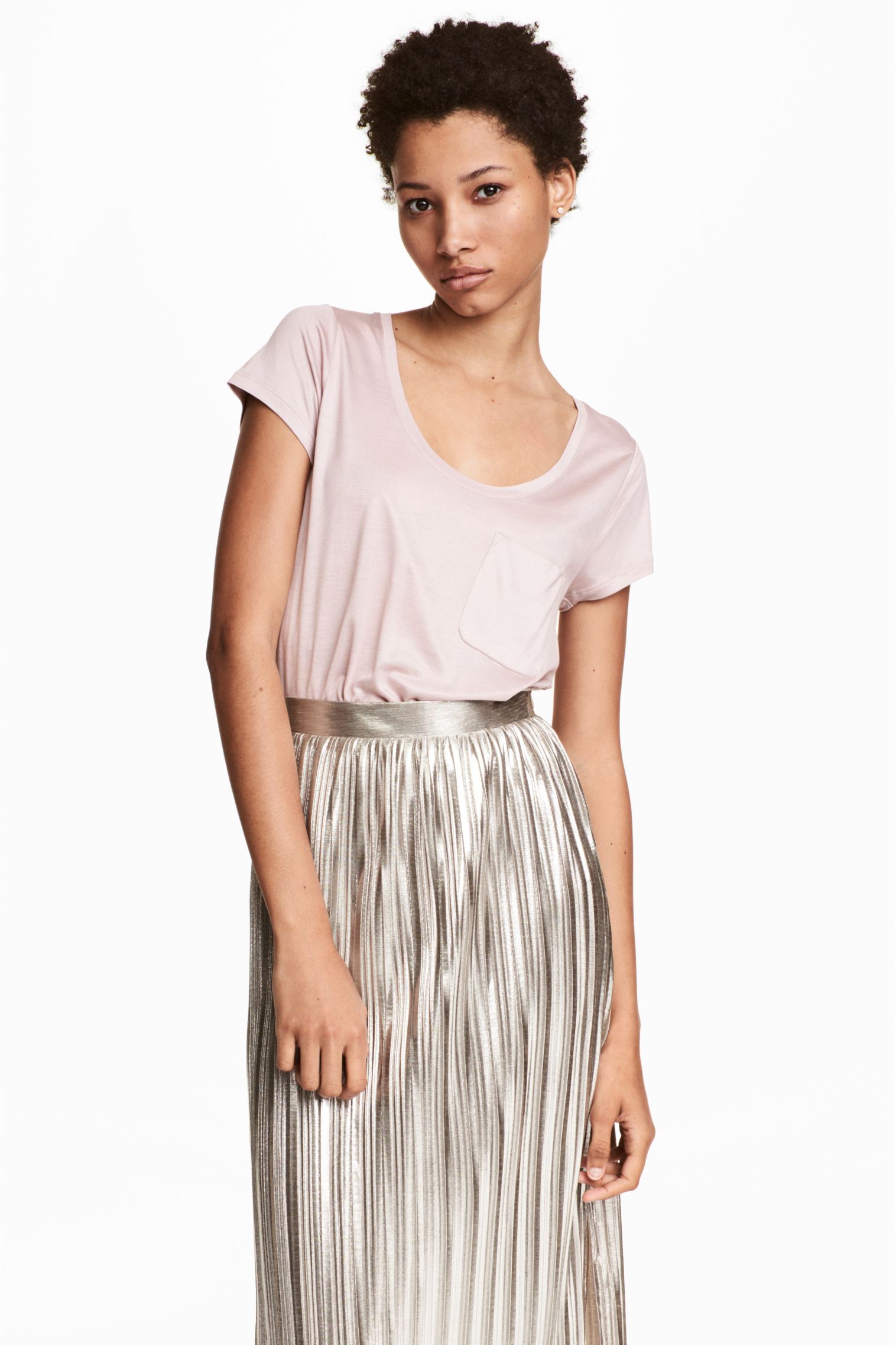 

Футболка H&M XS пудровый 3986134
