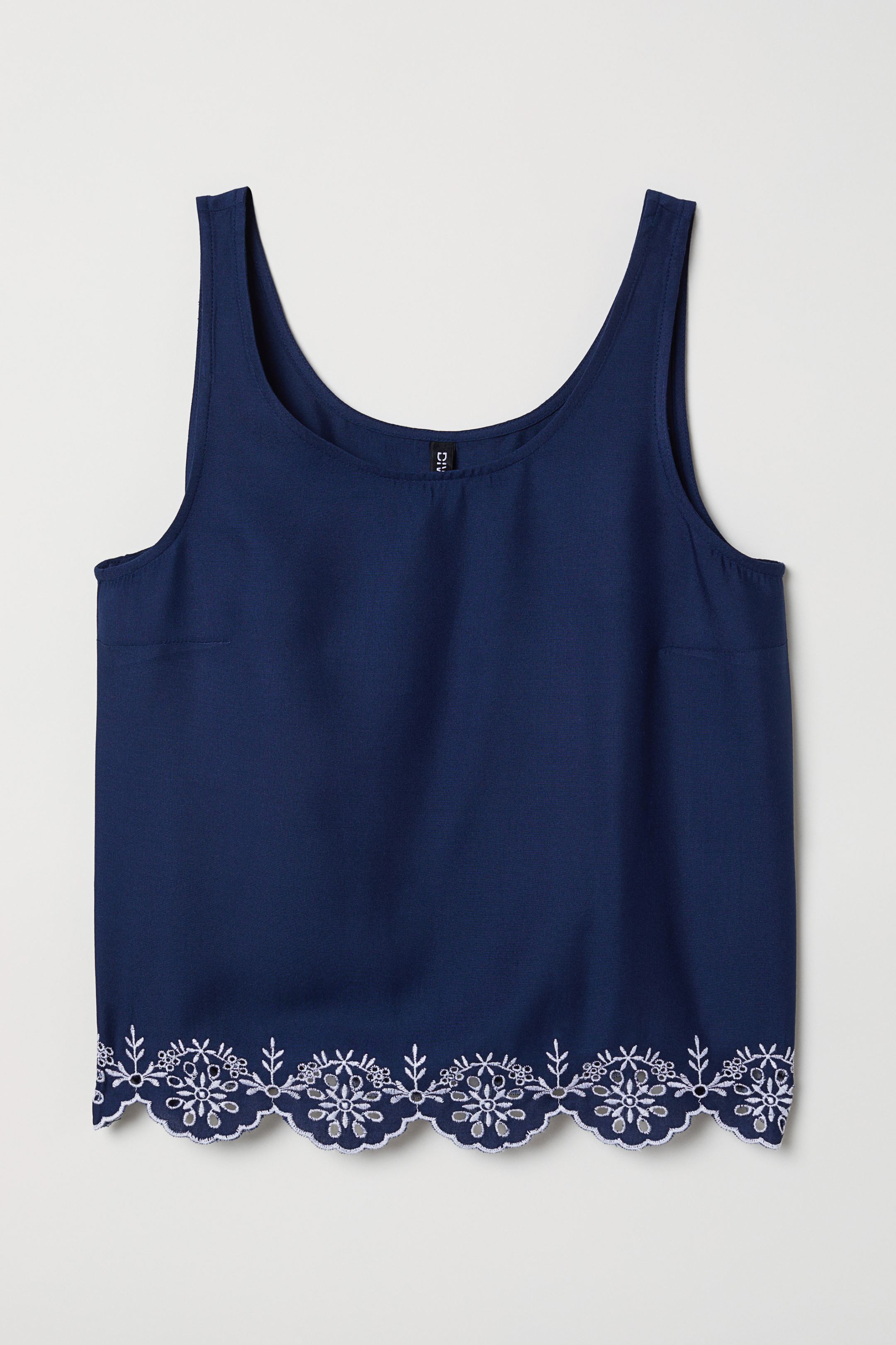 

Майка H&M  темно синий 5857517, Майка H&M 32 темно синий 5857517