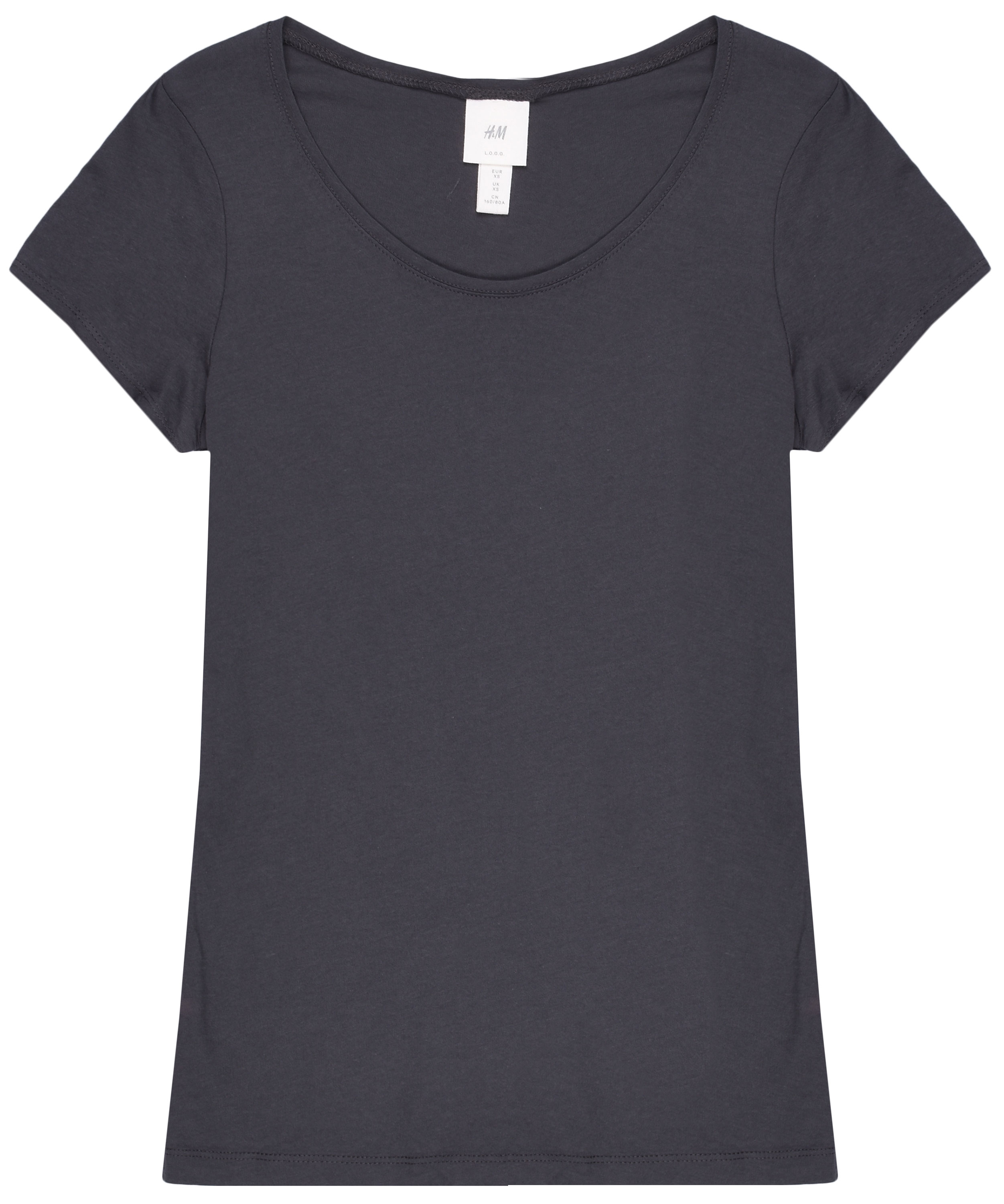 

Футболка H&M  темно серый 6514569, Футболка H&M XS темно серый 6514569
