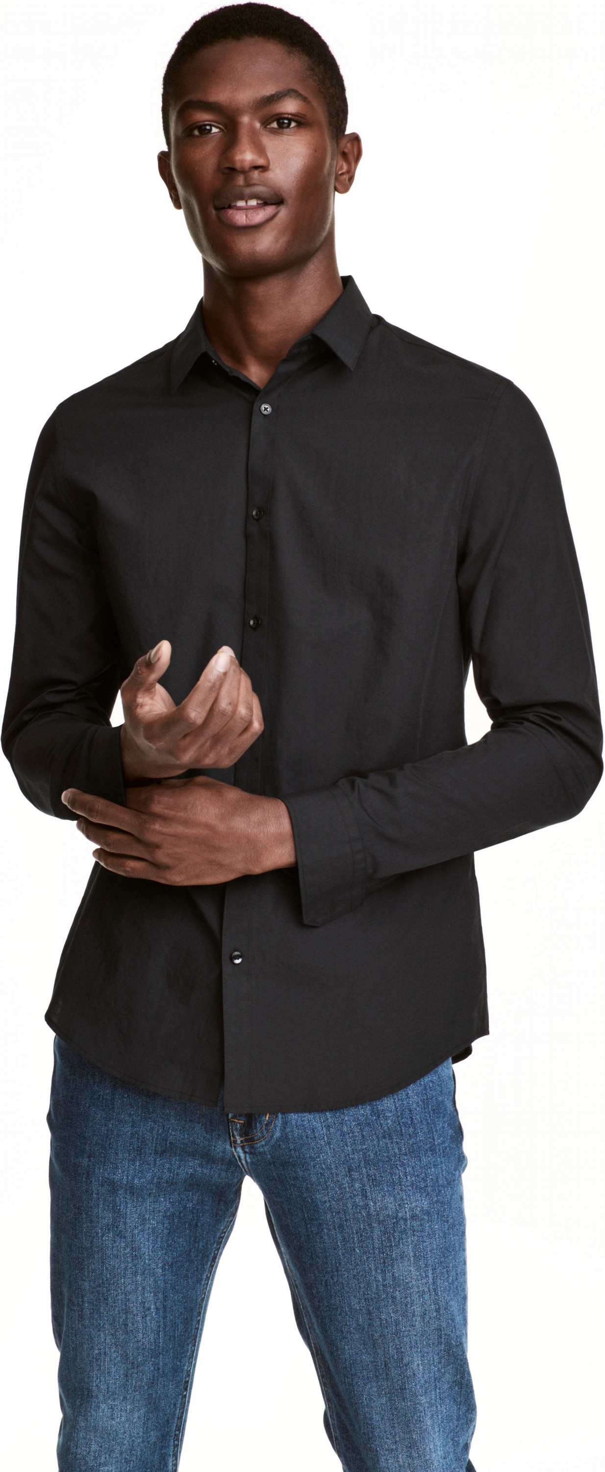 

Рубашка H&M S черный 5016169