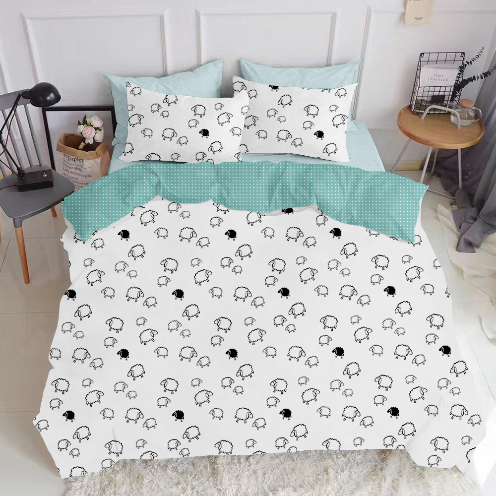 

Комплект постельного белья Cosas Sheep Mint-El-Blue 160х220х2