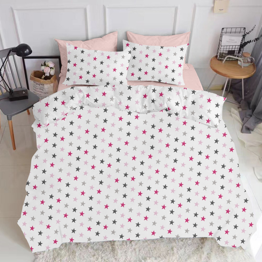 

Комплект постельного белья Cosas Star Grey-Rose-Rose 180х220