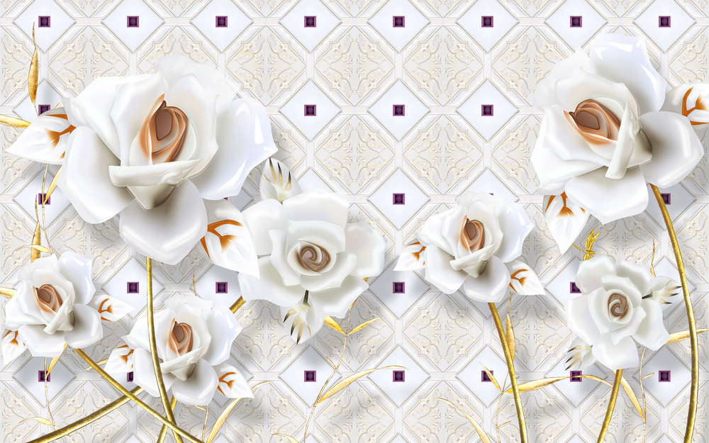 

Фотообои Цветы '3D Роза' (5232) , Гладь