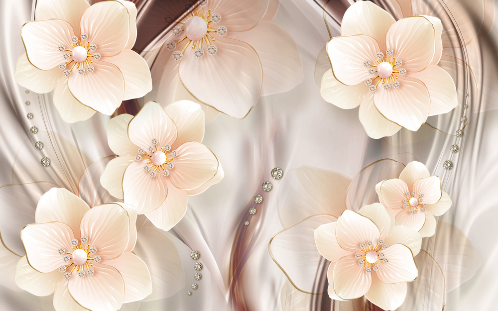 

Фотообои Цветы '3D Цветы' (6090) , Холст