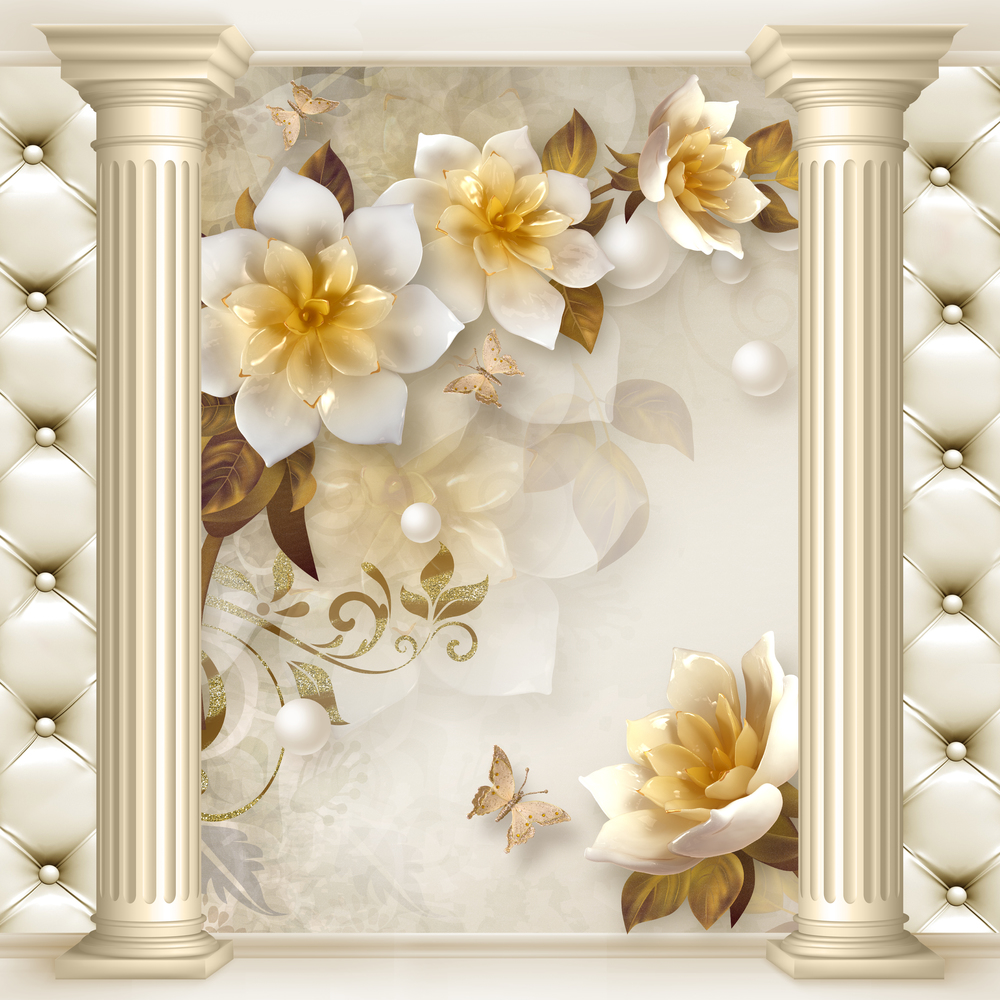 

Фотообои 3D '3Д Цветы' (5732) , Фреска