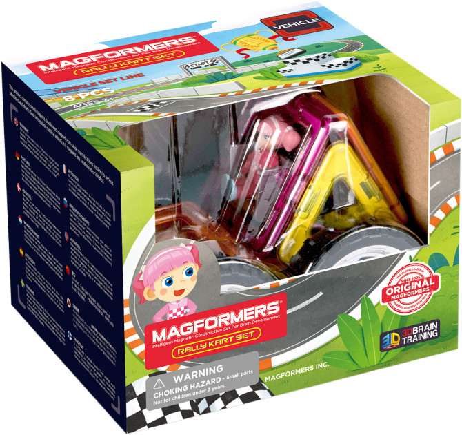 

Magformers. Магнітний конструктор «Раллі для дівчат», 8 ел.