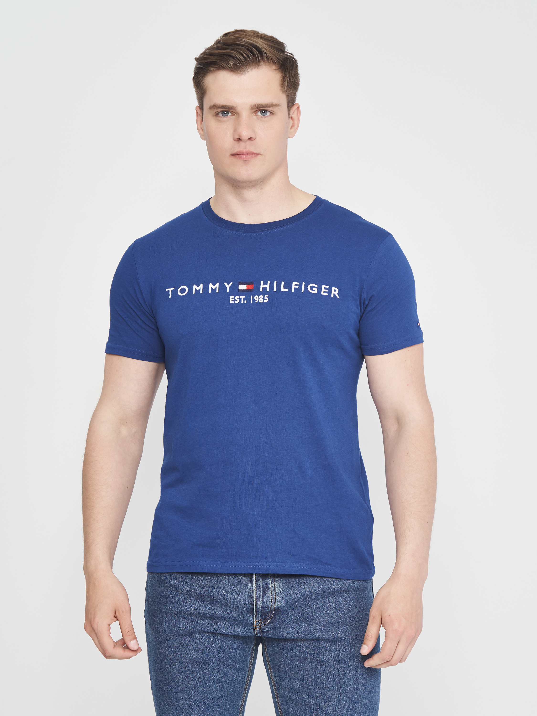 Акція на Футболка Tommy Hilfiger 10887.6 S (44) Синя від Rozetka