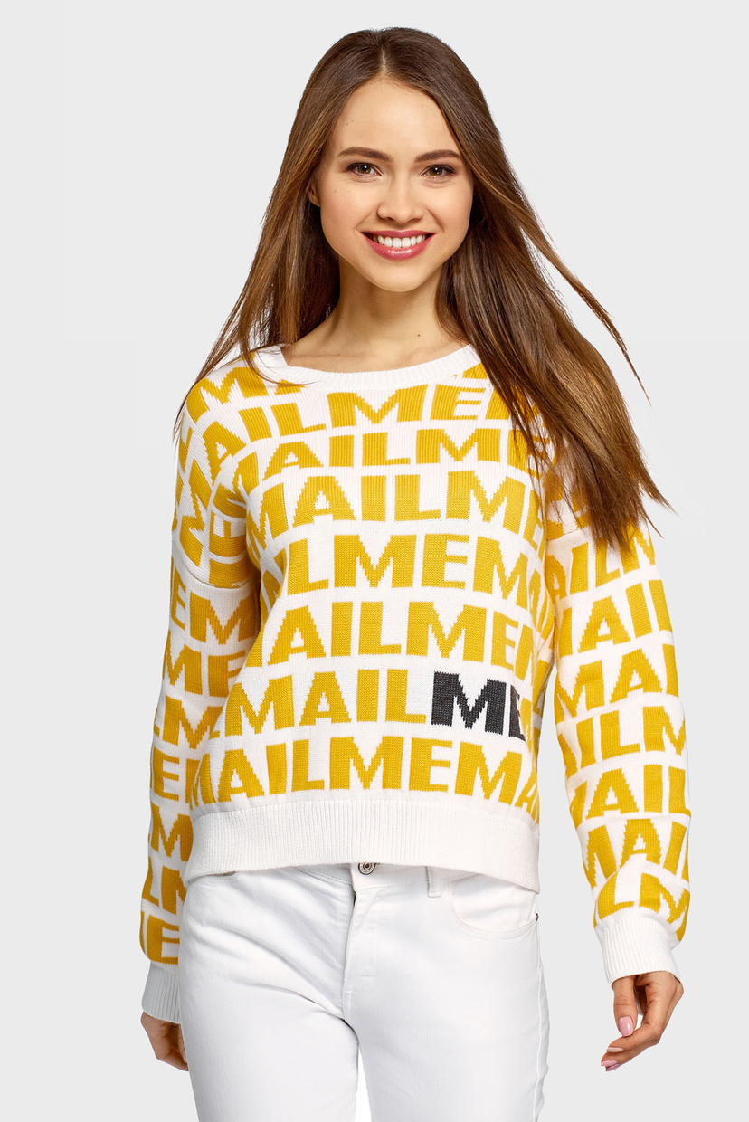 

Женский джемпер Oodji XL 63807360/49867/1052O