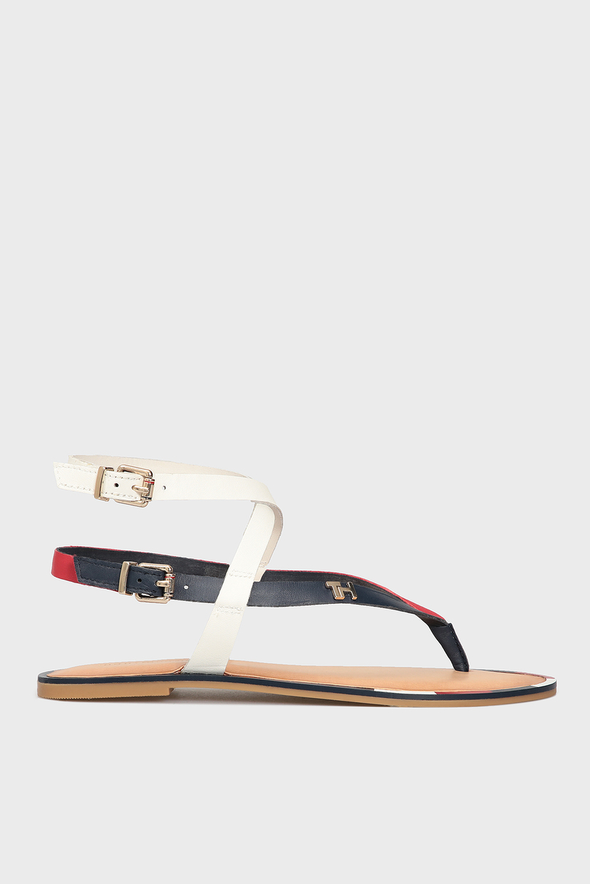 

Женские кожаные сандалии ICONIC FLAT Tommy Hilfiger 37 FW0FW04873