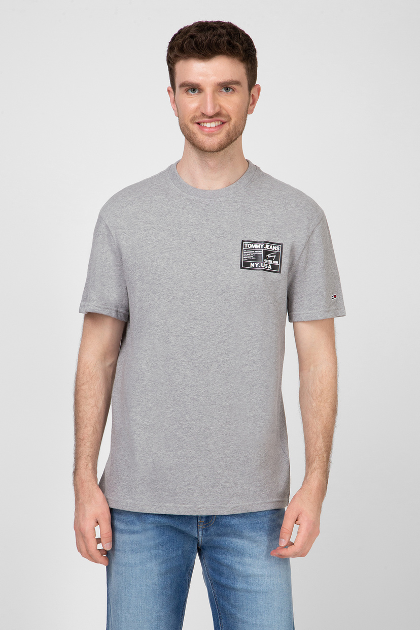 

Мужская серая футболка TJM BLACK LABEL Tommy Hilfiger M DM0DM07853