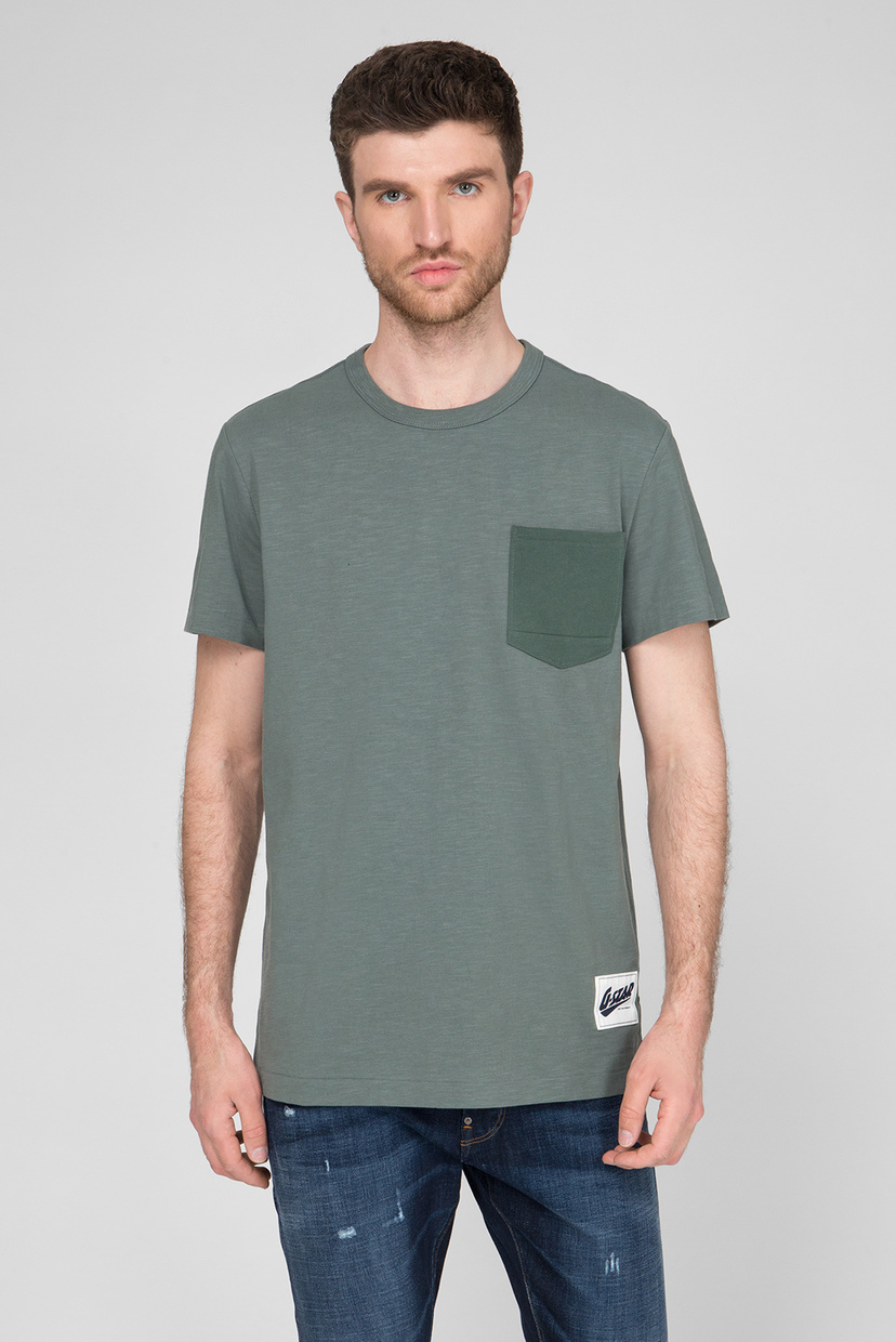 

Мужская серая футболка Contrast Pocket G-Star RAW XS D16426,B255