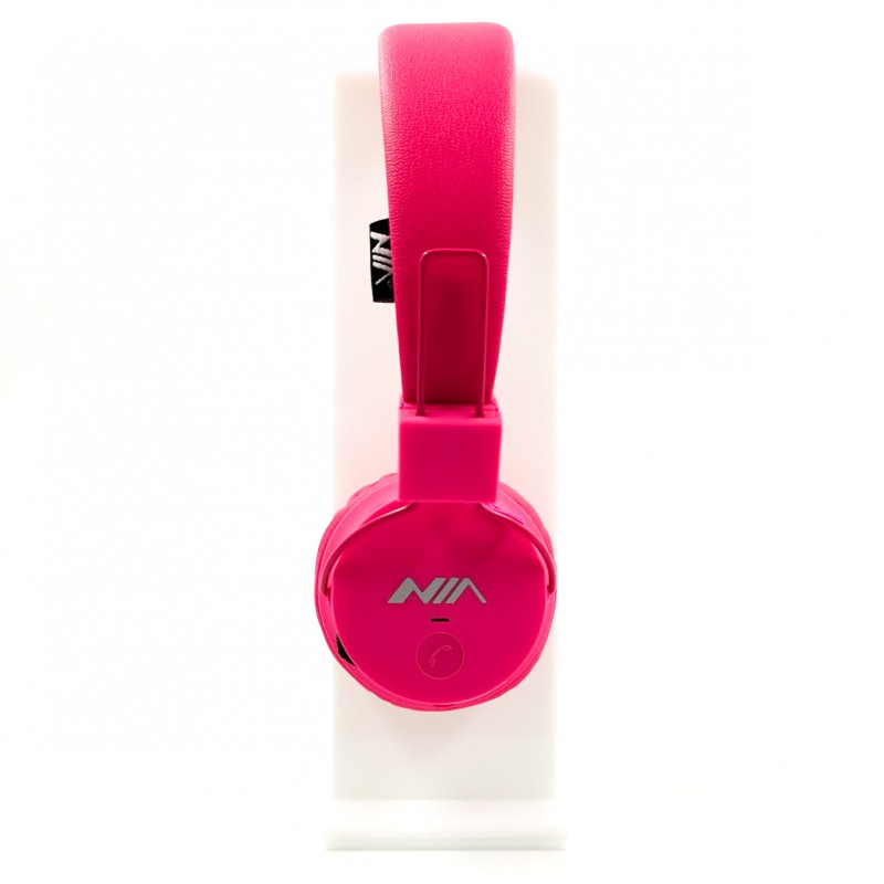 

Накладные Bluetooth стерео наушники NIA X2 Pink