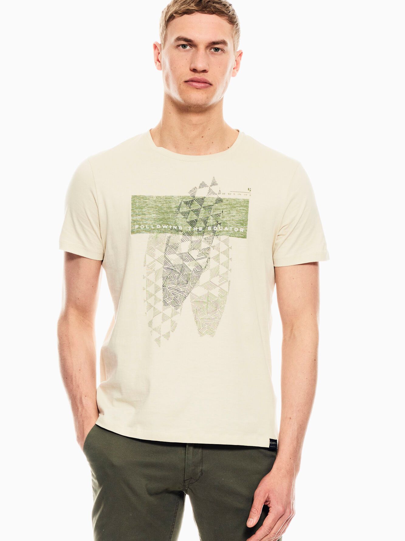 

Футболка Garcia P01201-2293 S Бежевая